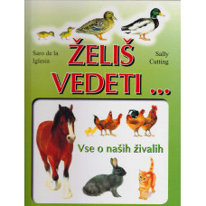 Želiš vedeti … Vse o naših živalih - Saro  De La Inglesia